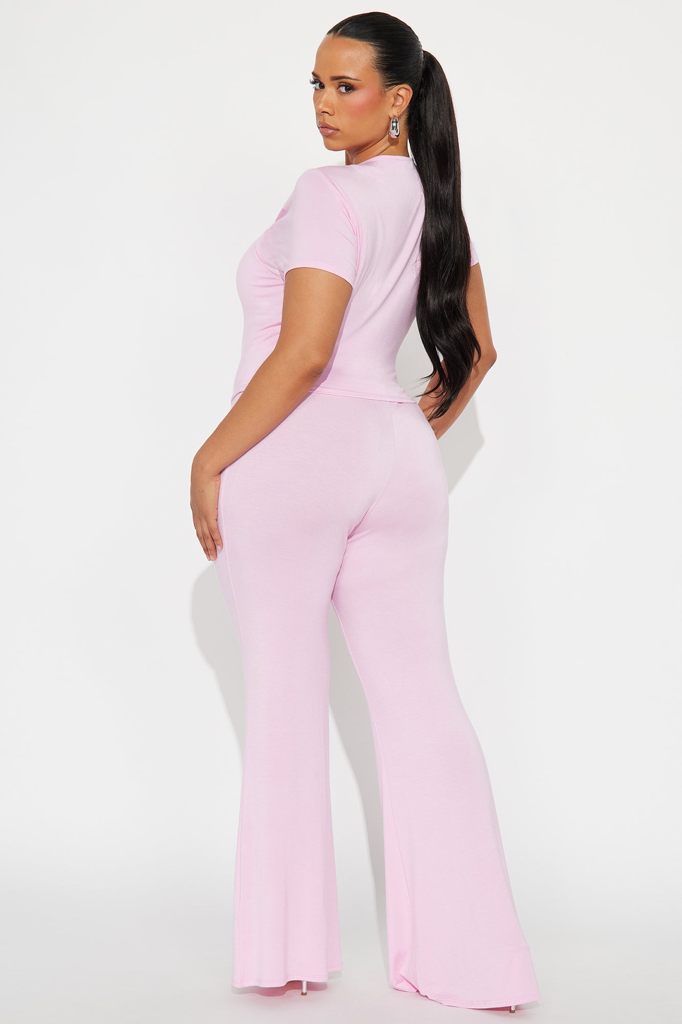 Heart Feelings Pant Set - Pink