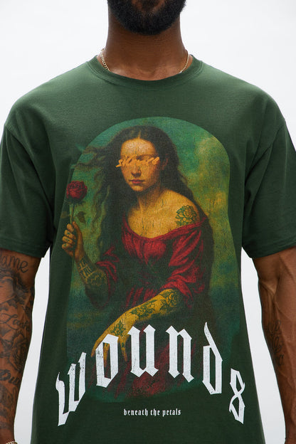 Silent Wounds Short Sleeve Tee - Military Green