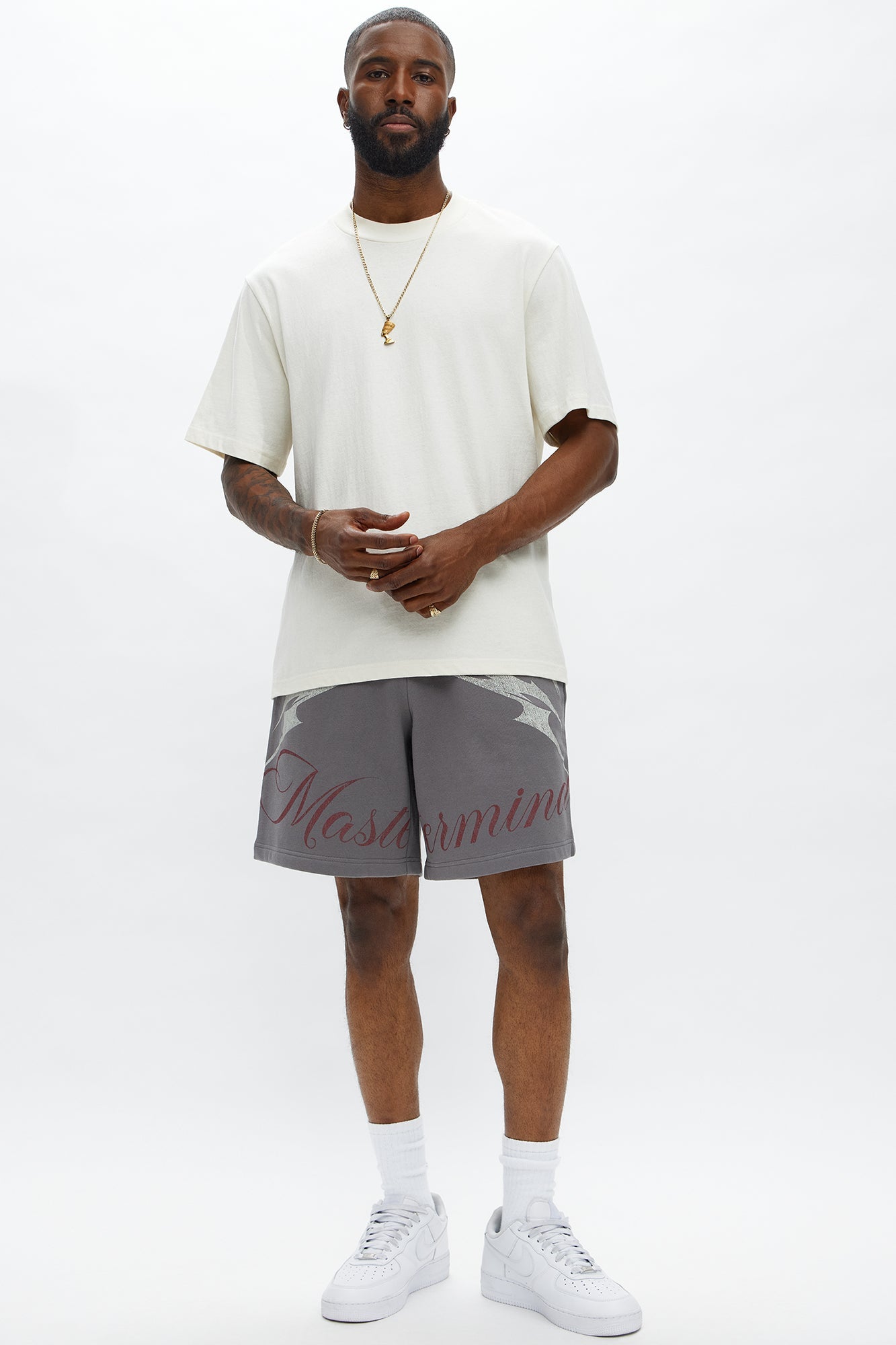 Mastermind Baggy Sweatshort - Grey