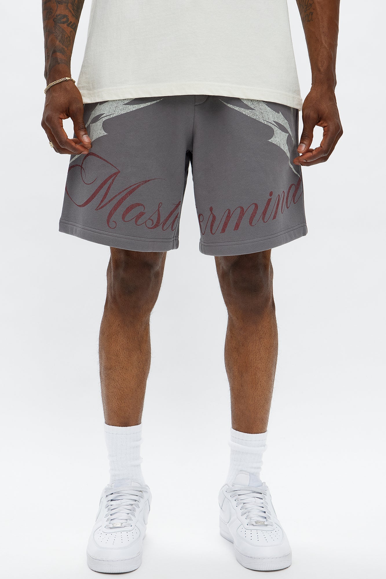 Mastermind Baggy Sweatshort - Grey