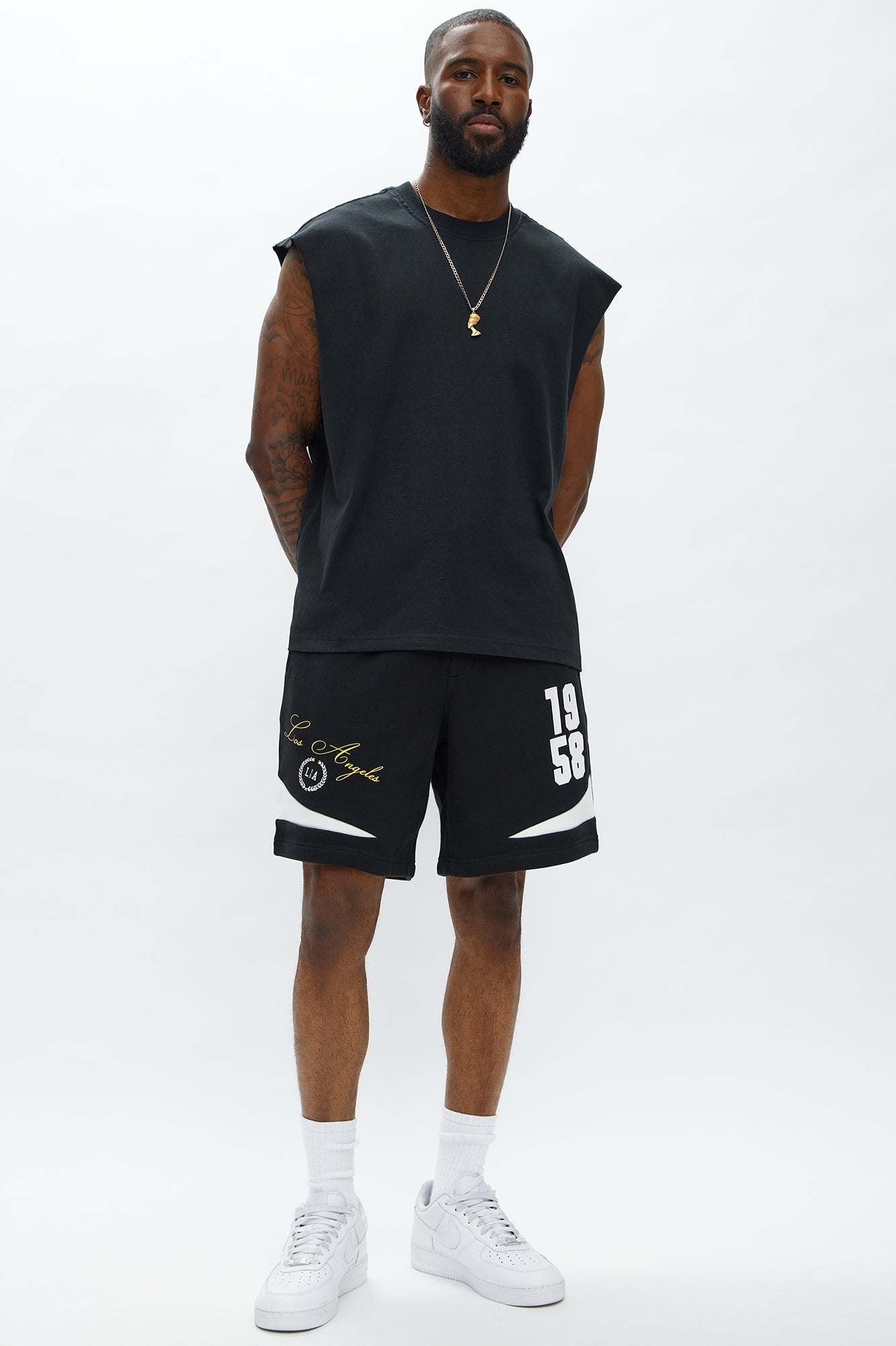 LA 1958 Sweatshort - Black