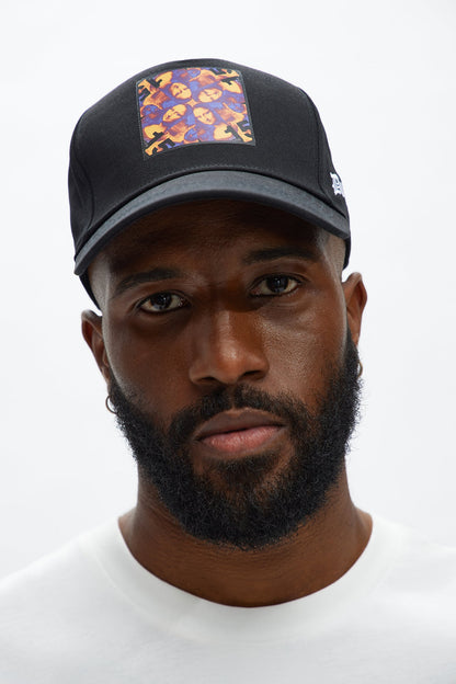 Da Vinci Mona Lisa Heat Snapback Hat - Black
