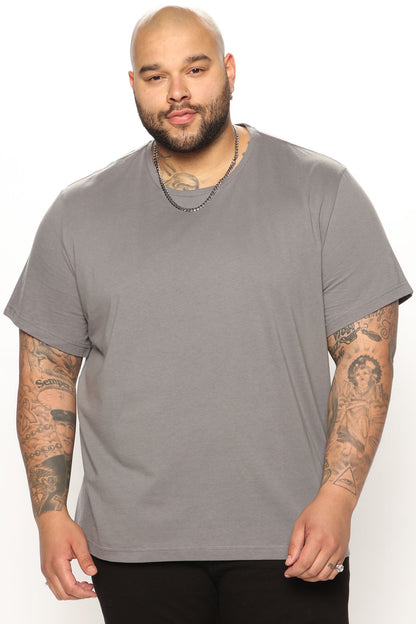 Classic Lightweight Tee - Charcoal