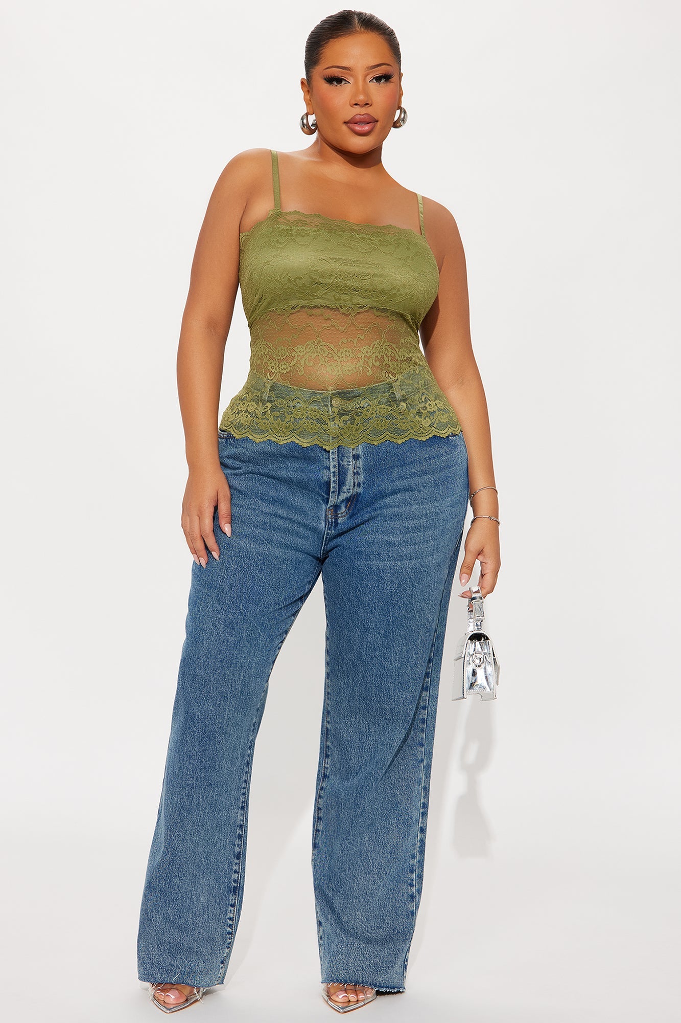 Bellerose Lace Cami Top - Green