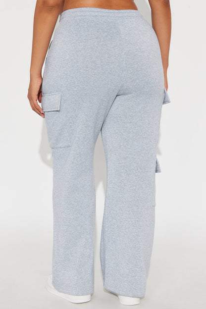 Lorene Fleece Lounge Pant - Grey