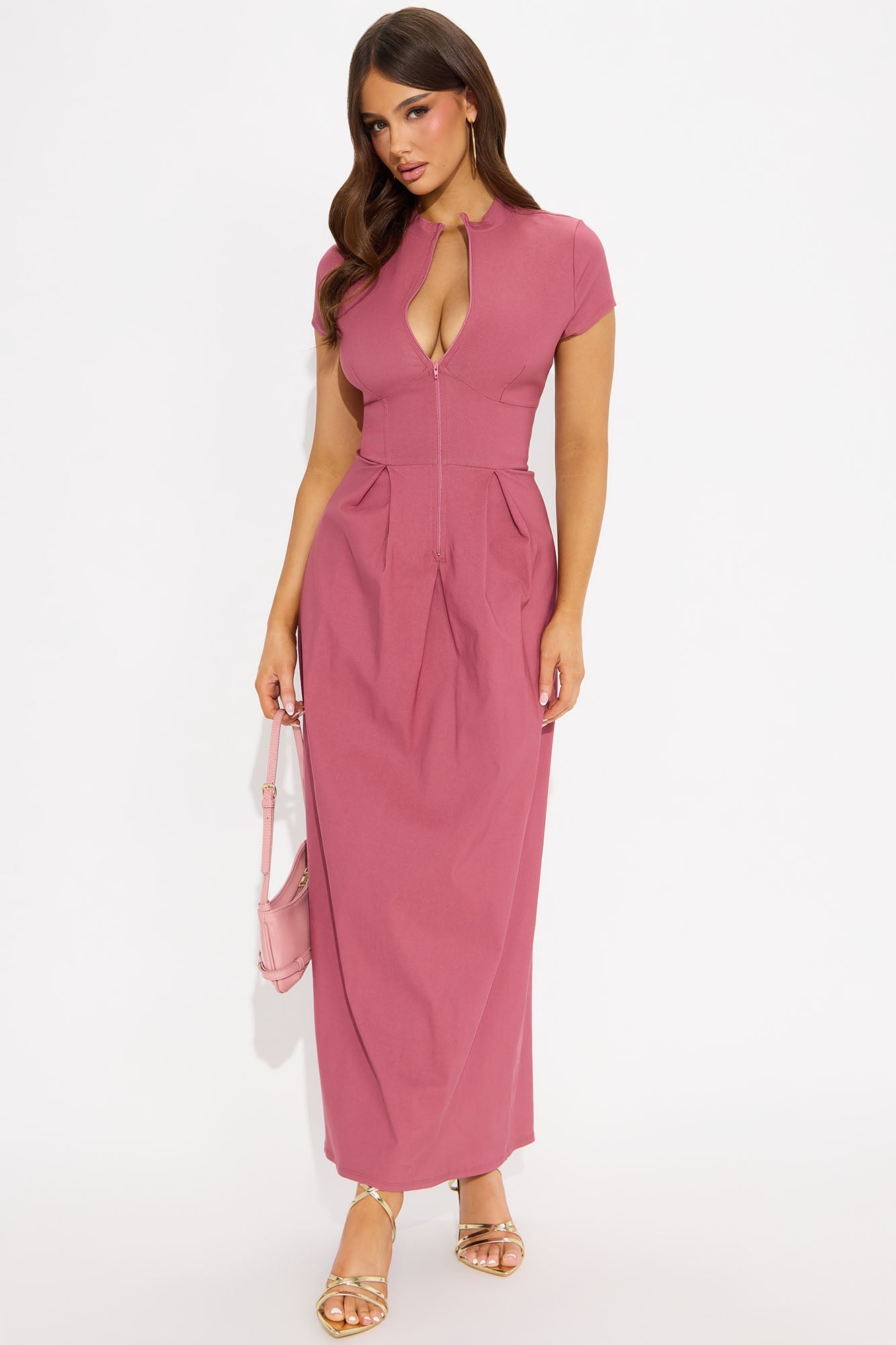Too Busy To Care Maxi Dress - Mauve