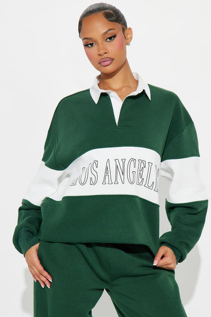 Living The LA Life Pant Set - Hunter