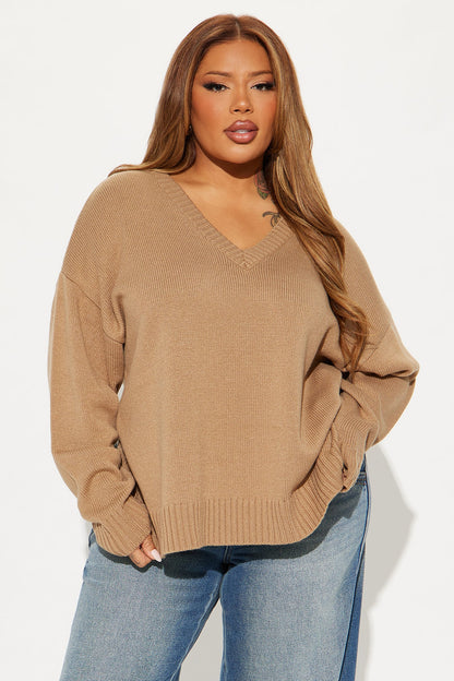 My Favorite Oversized Sweater - Taupe