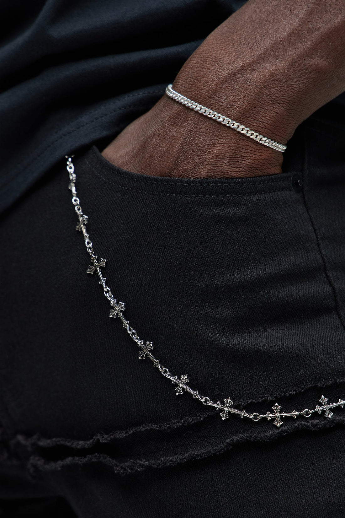 Salt Of The Earth Pant Chain - Silver
