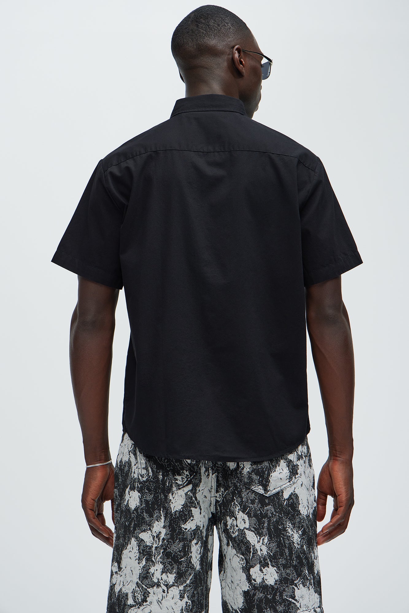 Ryland Short Sleeve Button Up Shirt - Black
