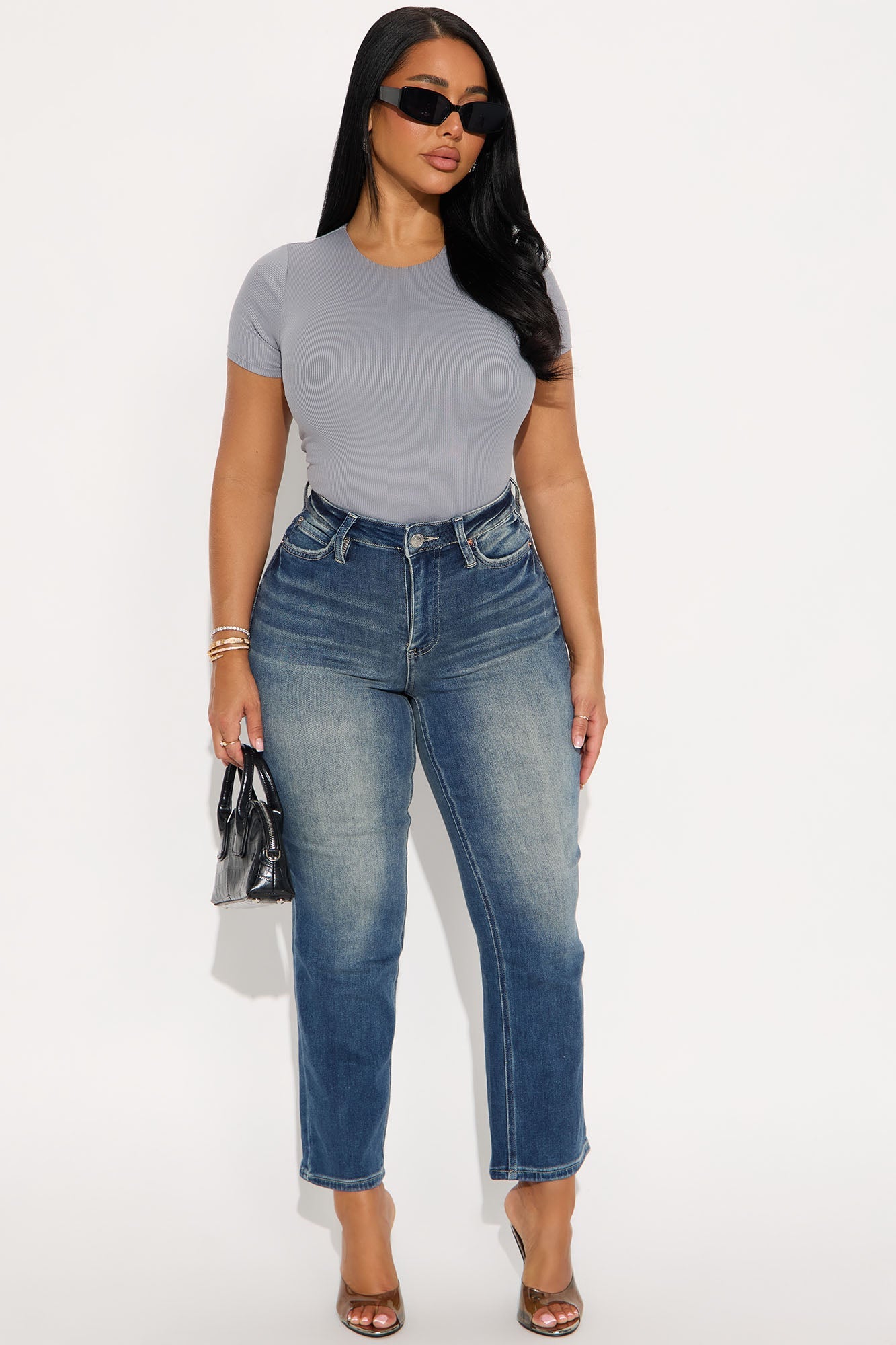 Manhattan Straight Leg Capri Jean - Light Wash