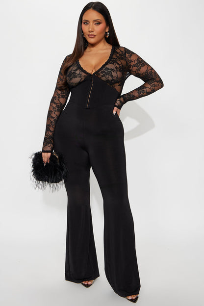 My Favorite Flare Jumpsuit - Black
