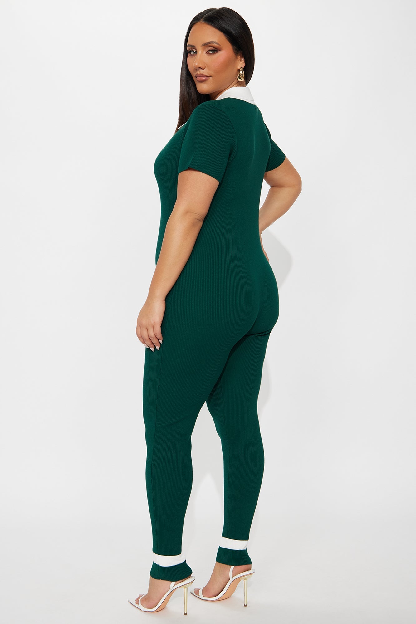 Upcoming Semester Knit Jumpsuit - Hunter