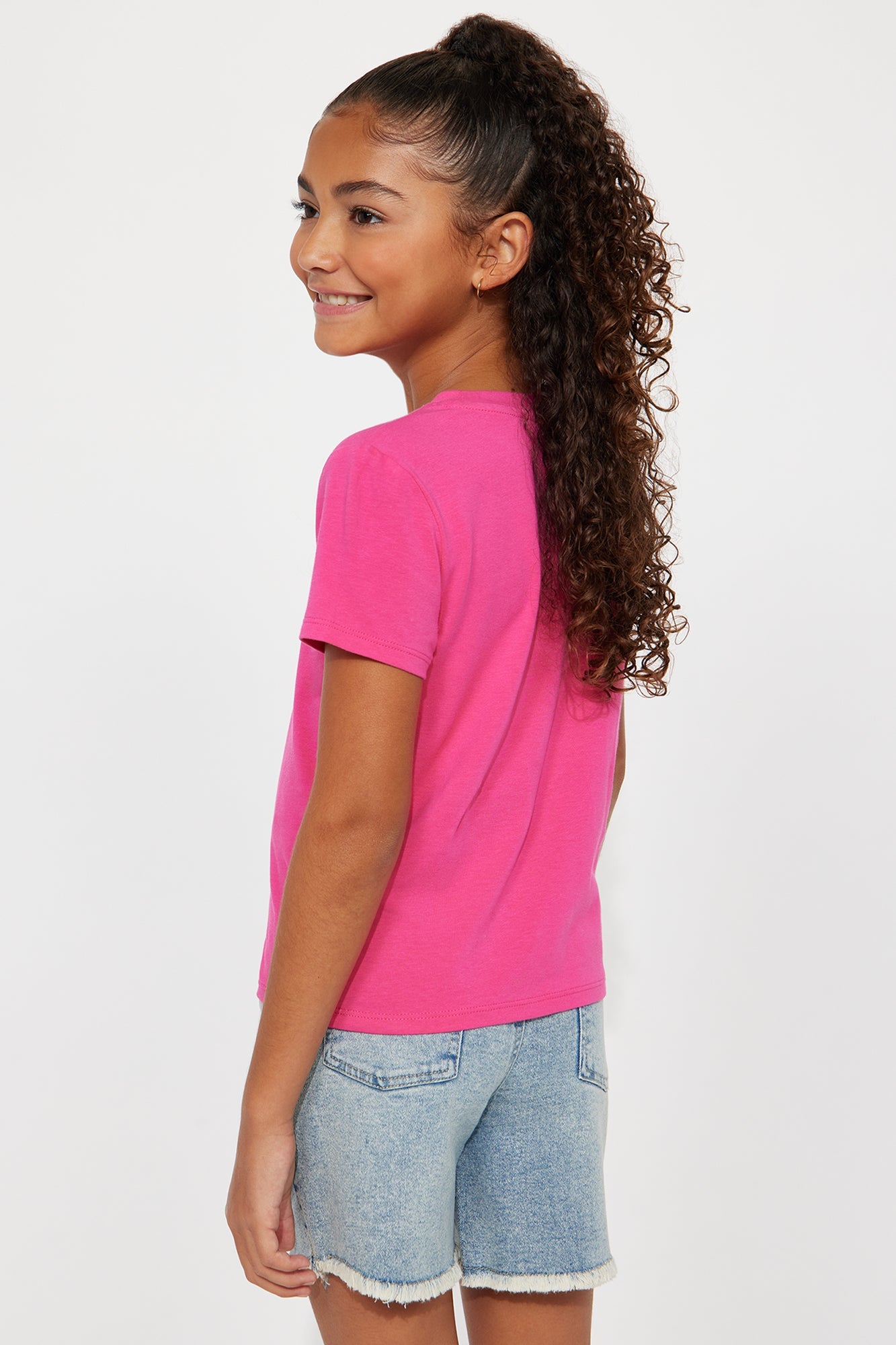 Mini Camilla Classic Fit Crew Neck Tee - Magenta