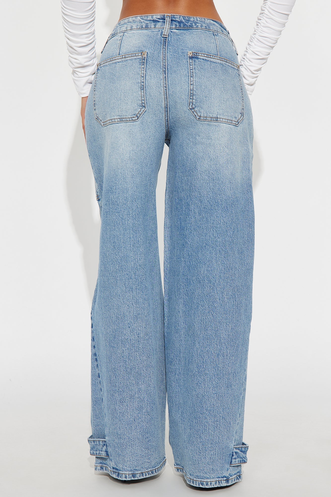 Williamsburg Wide Leg Denim Jeans - Light Blue Wash