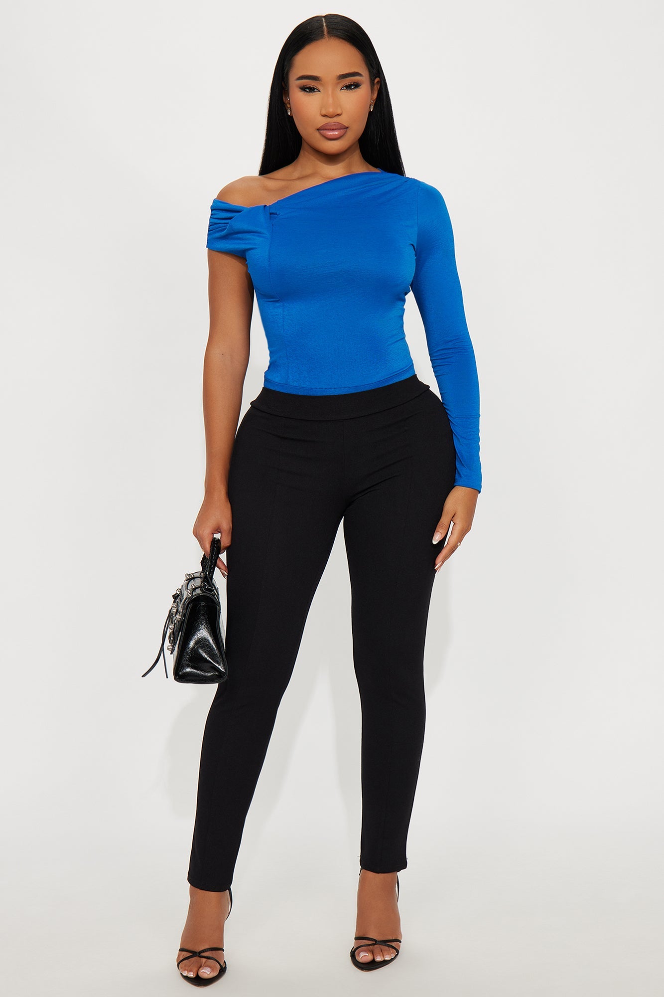Remington Off Shoulder Bodysuit - Royal