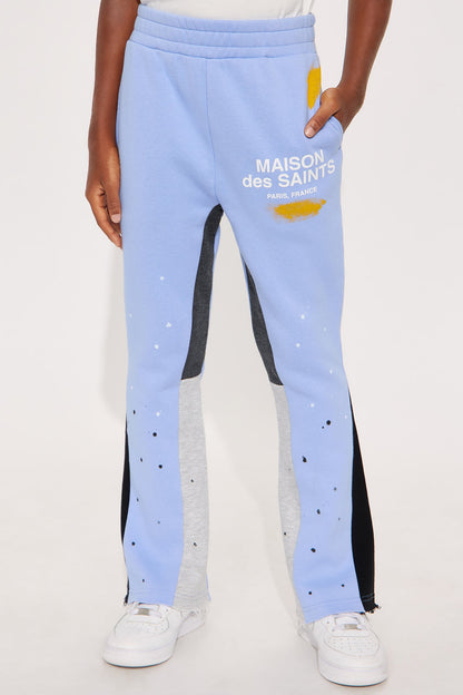 Mini Tyson Maison Des Saints Skinny Flare Sweatpants - Violet