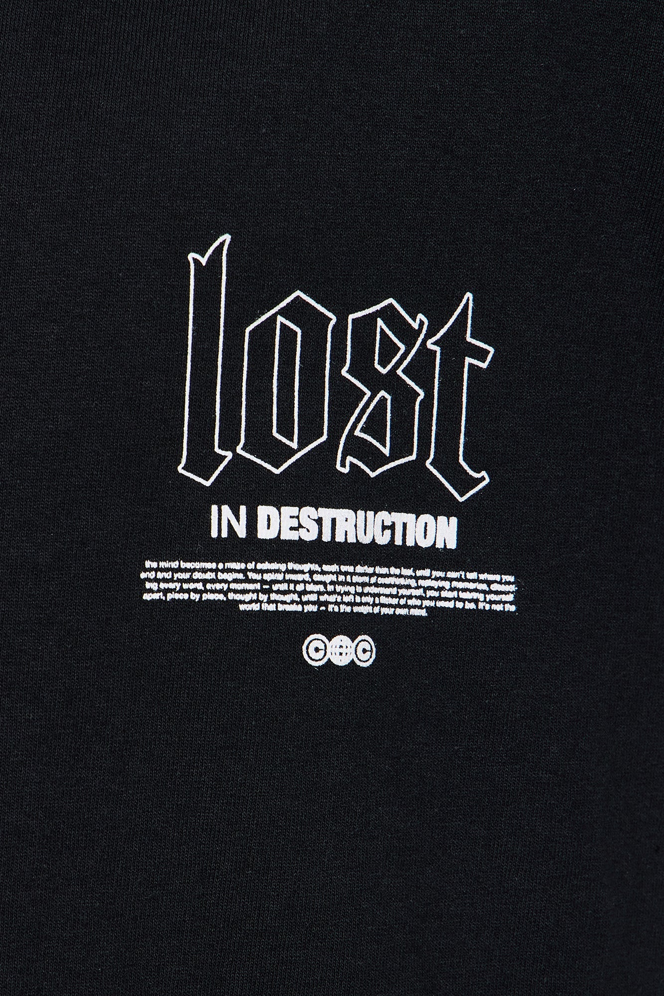 Mini Lost In Destruction Short Sleeve Tee - Black