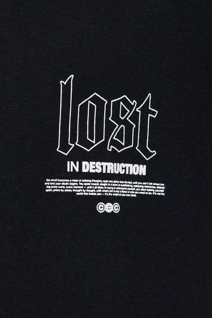 Mini Lost In Destruction Short Sleeve Tee - Black
