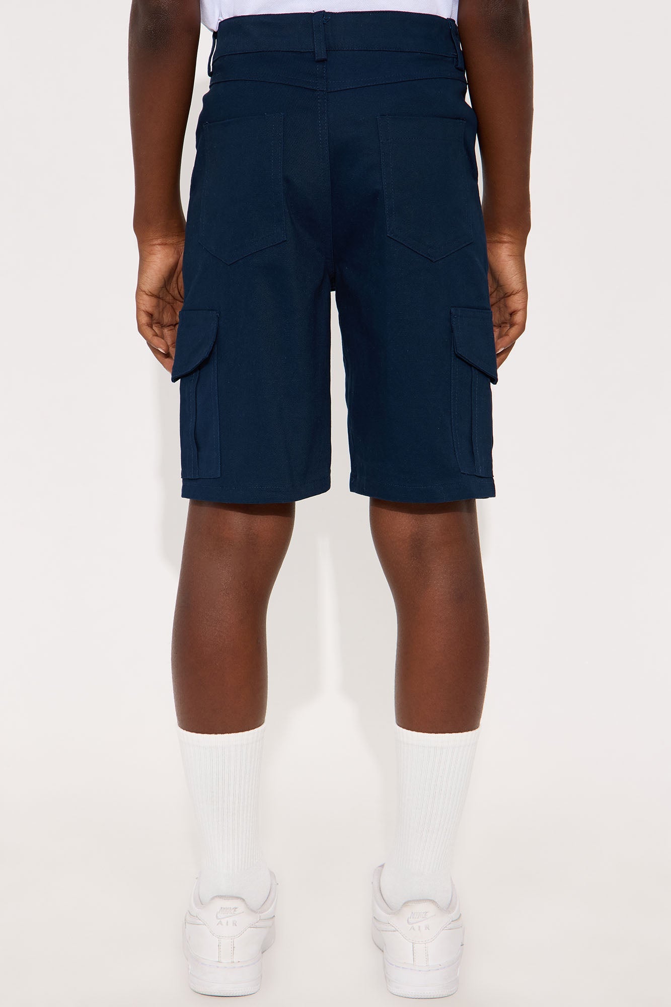 Mini Uniform Cargo Shorts - Navy