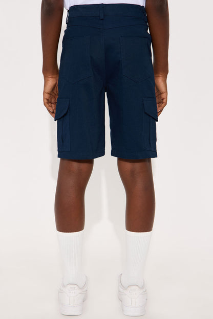 Mini Uniform Cargo Shorts - Navy