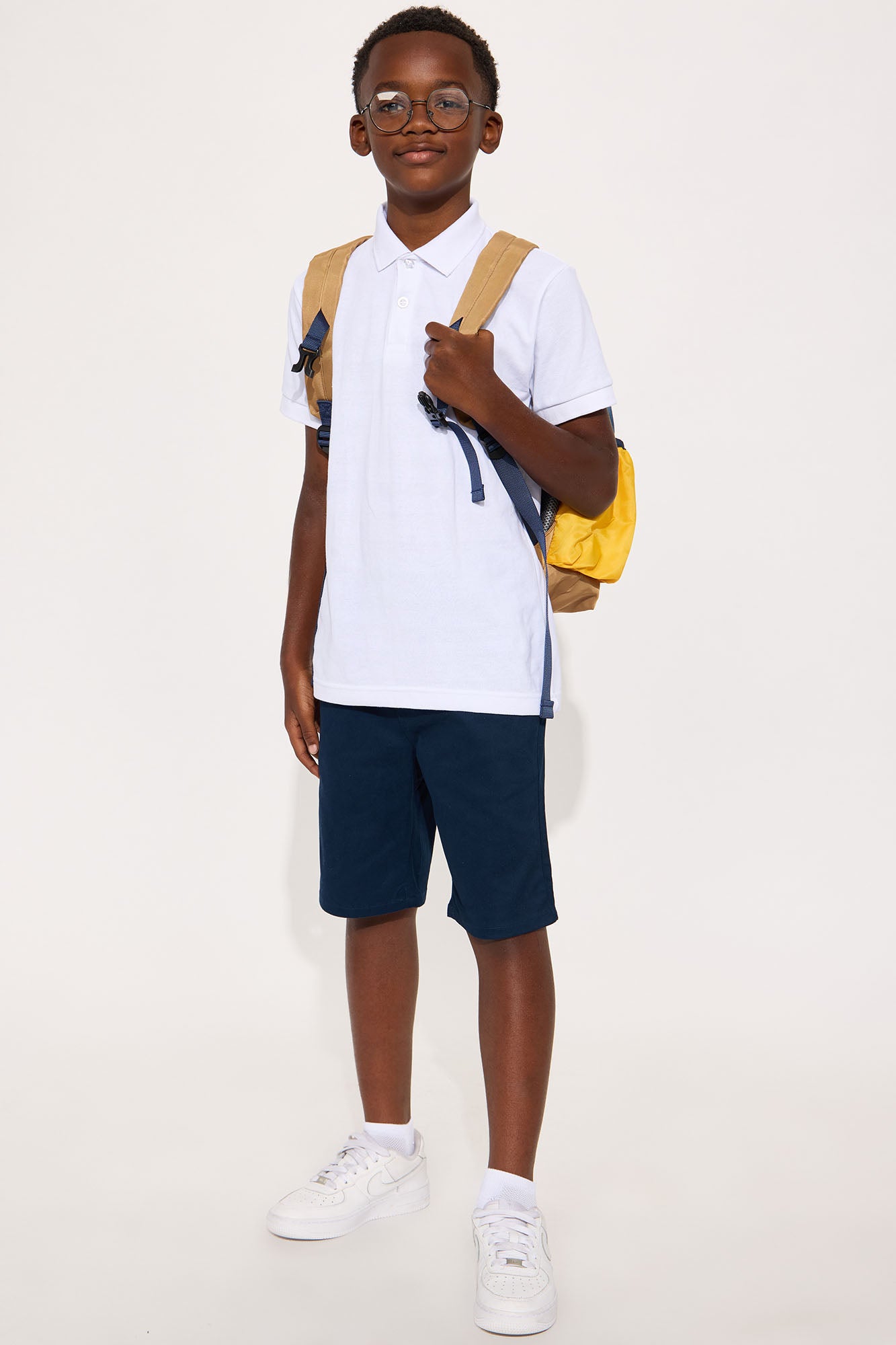 Mini Uniform Twill Shorts - Navy