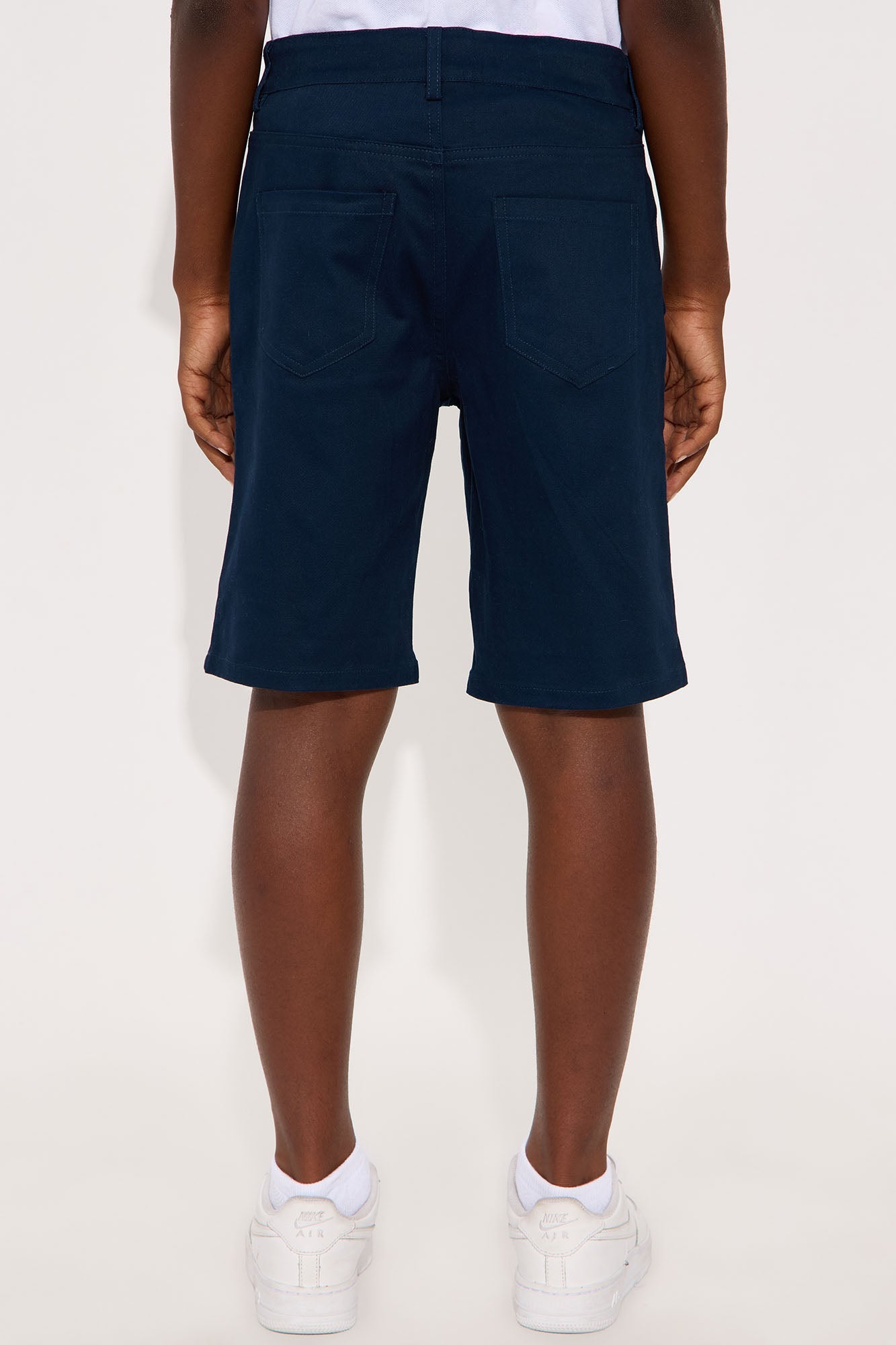 Mini Uniform Twill Shorts - Navy