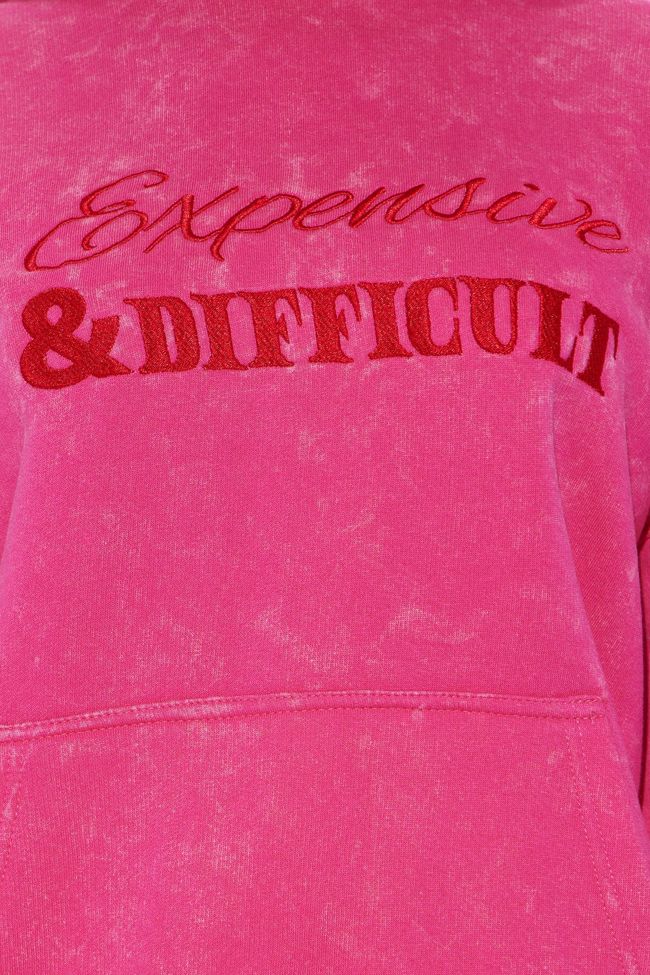 Expensive &amp; Difficult Fleece Skirt Set - Hot Pink