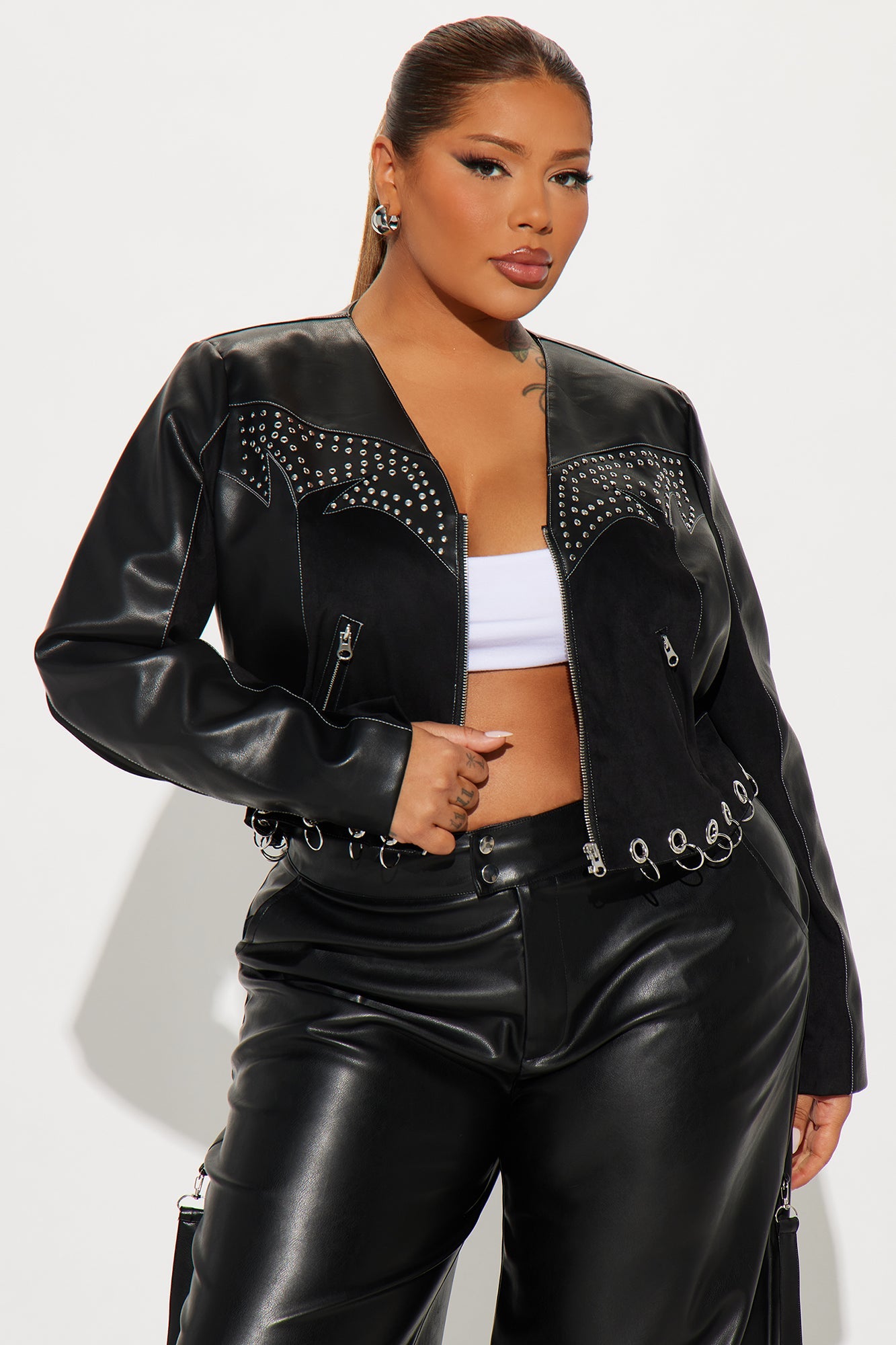 Wild Child Studded Jacket - Black