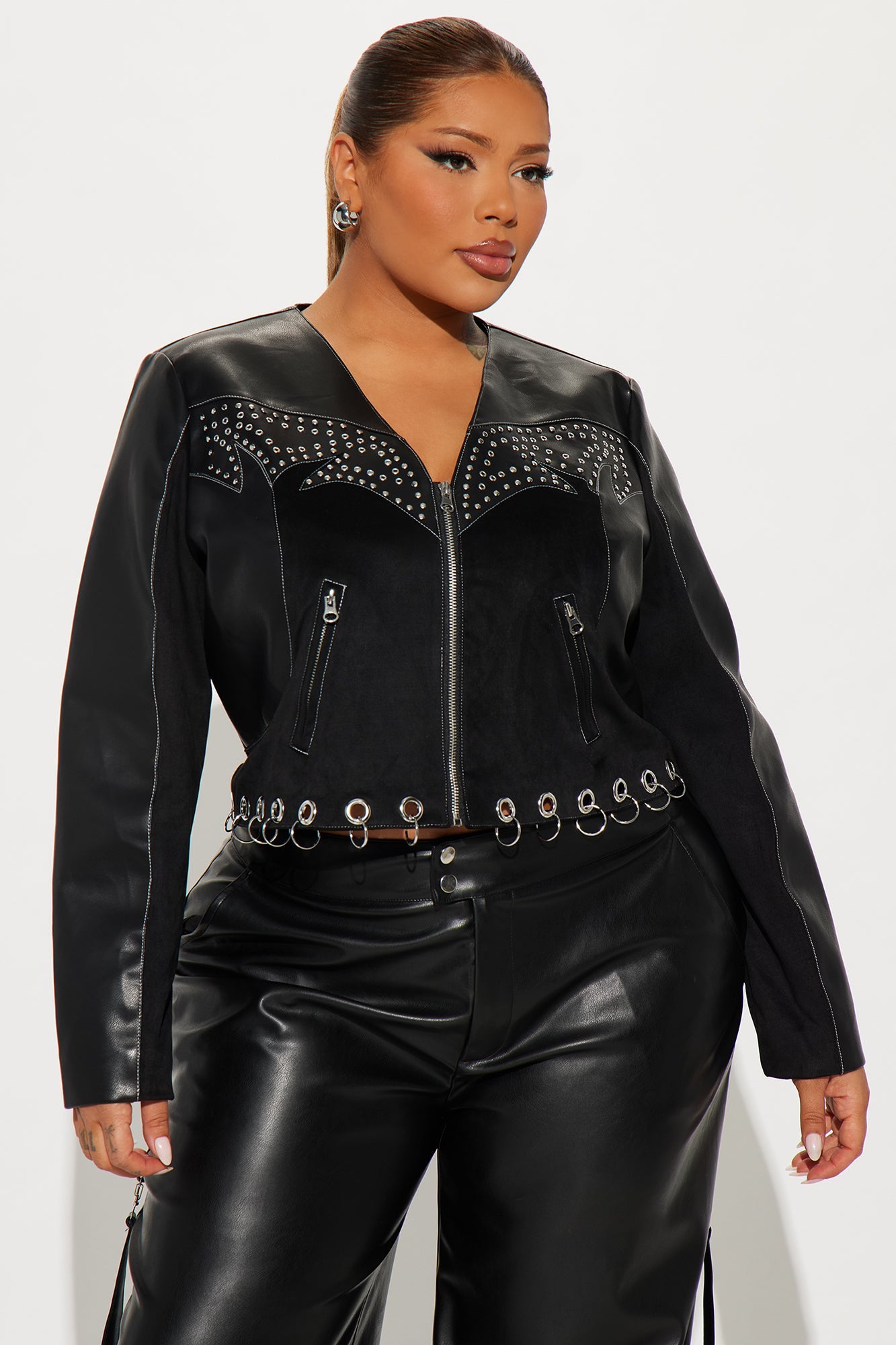 Wild Child Studded Jacket - Black