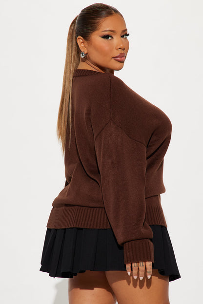My Favorite Oversized Sweater - Chocolate