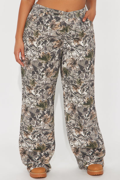 Nowhere To Be Found Camo Wide Leg Pant - Camouflage