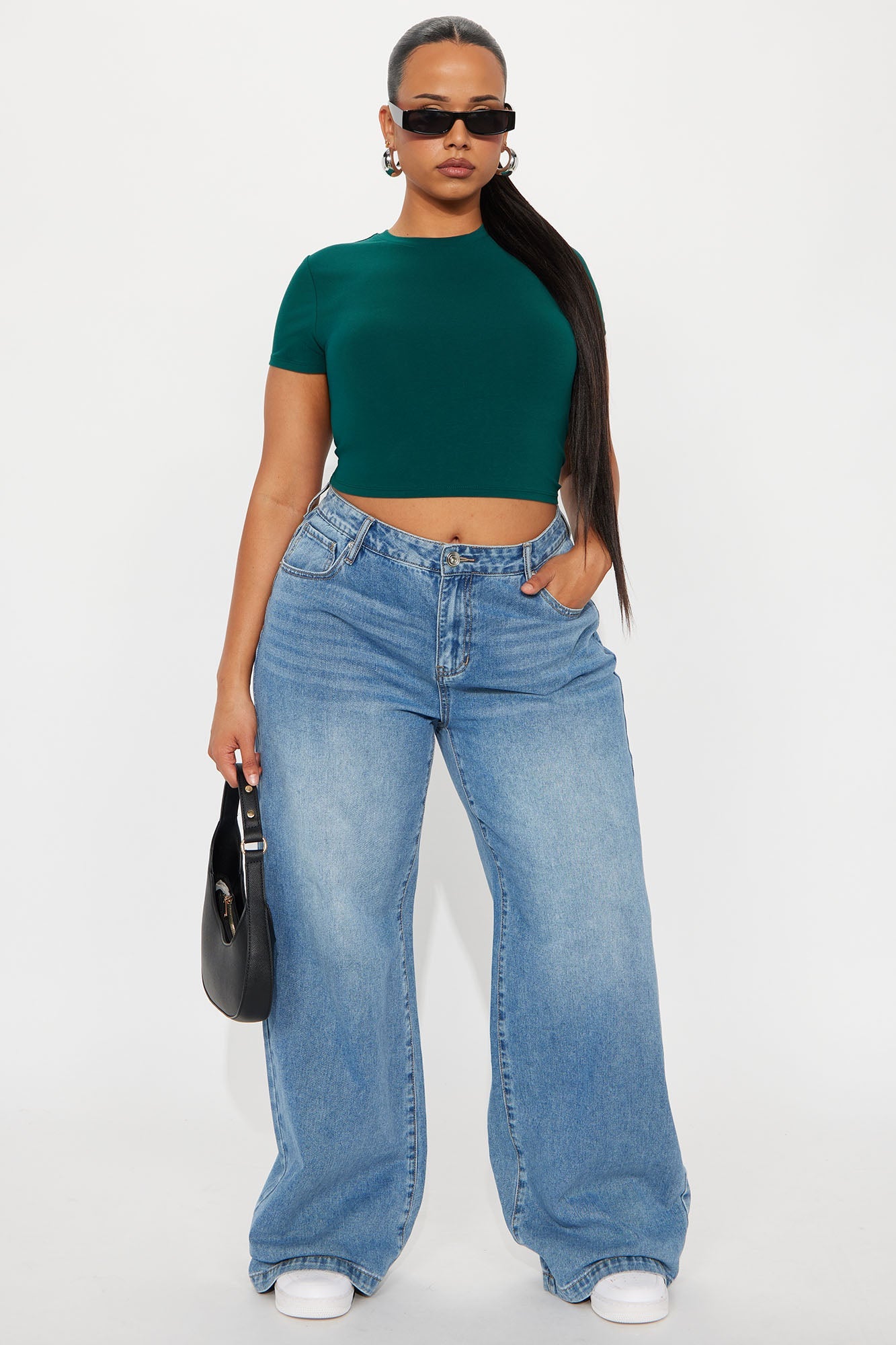 Robin Crop Top - Hunter Green