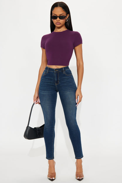 Robin Crop Top - Plum