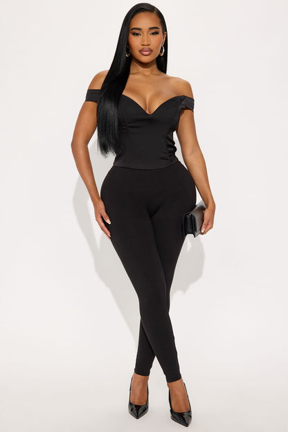 Adore You Corset Top - Black