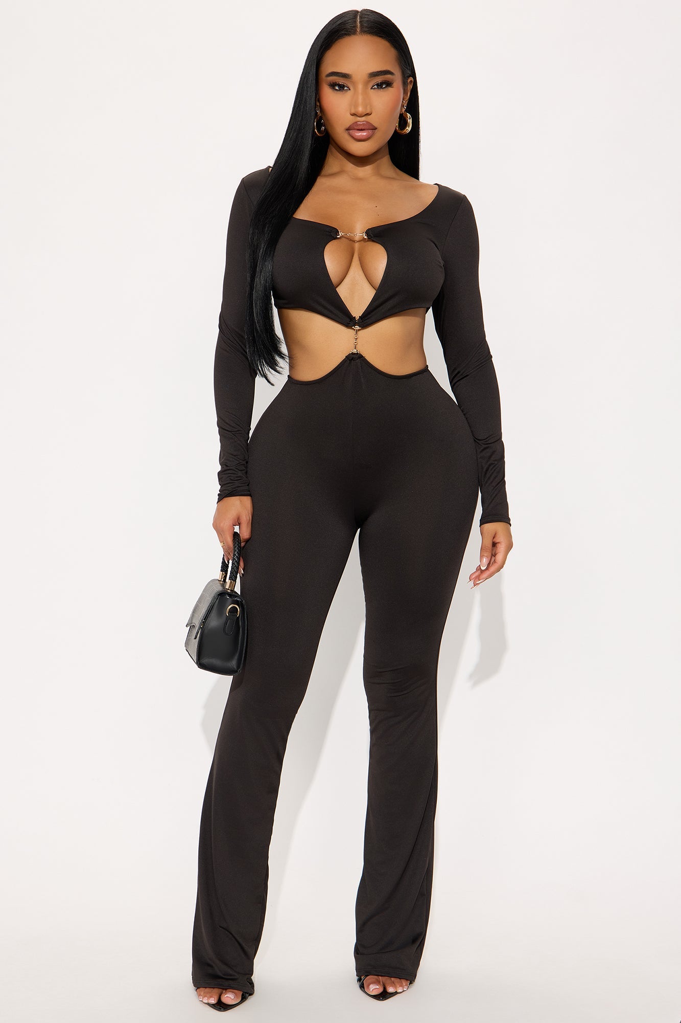 Camille Cut Out Jumpsuit - Black