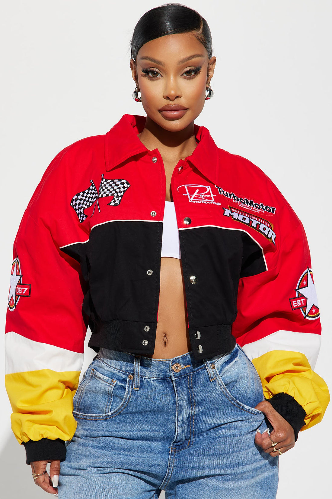 Need For Speed Bomber Jacket - Red/combo