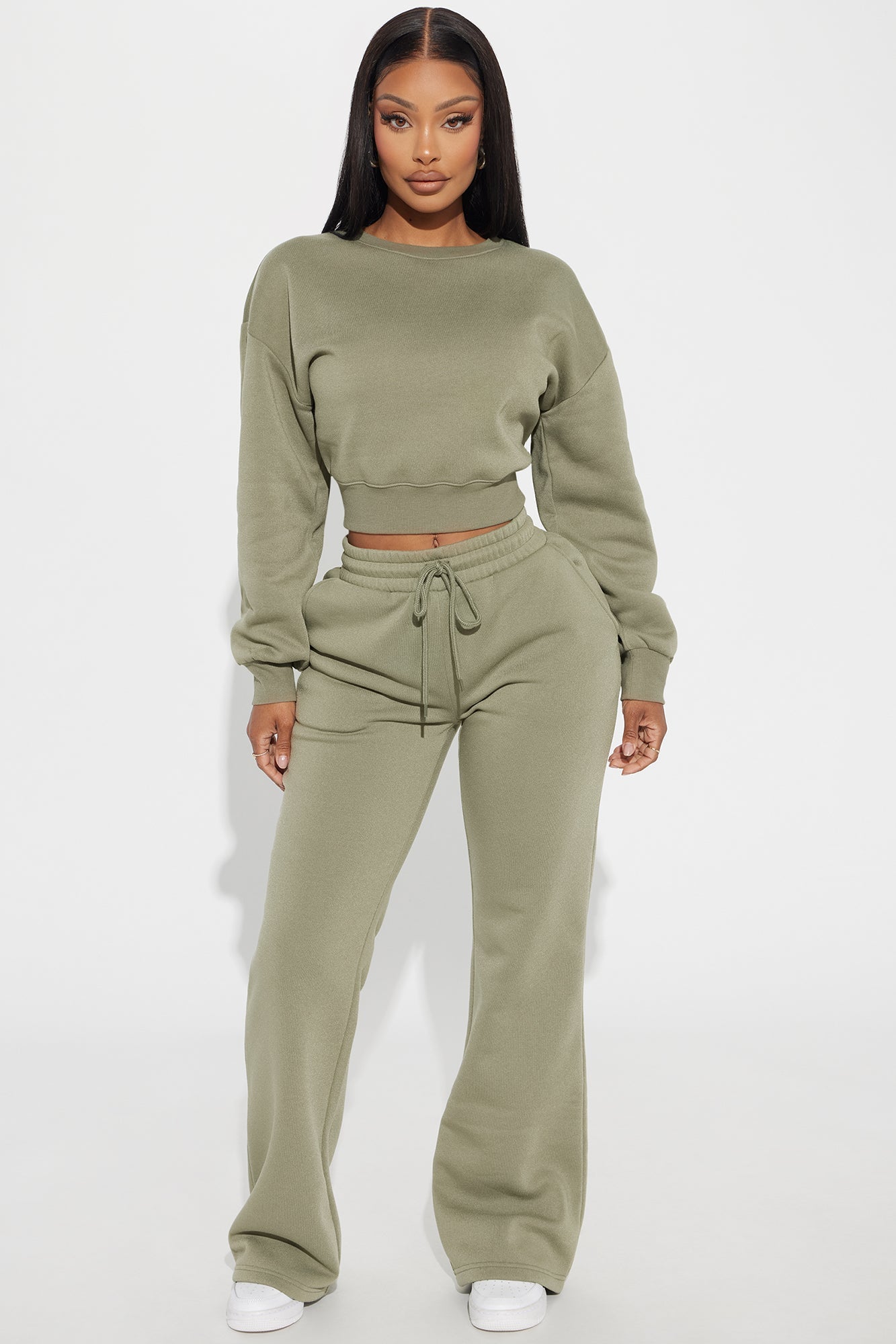 Candice Lounge Crew Neck - Olive