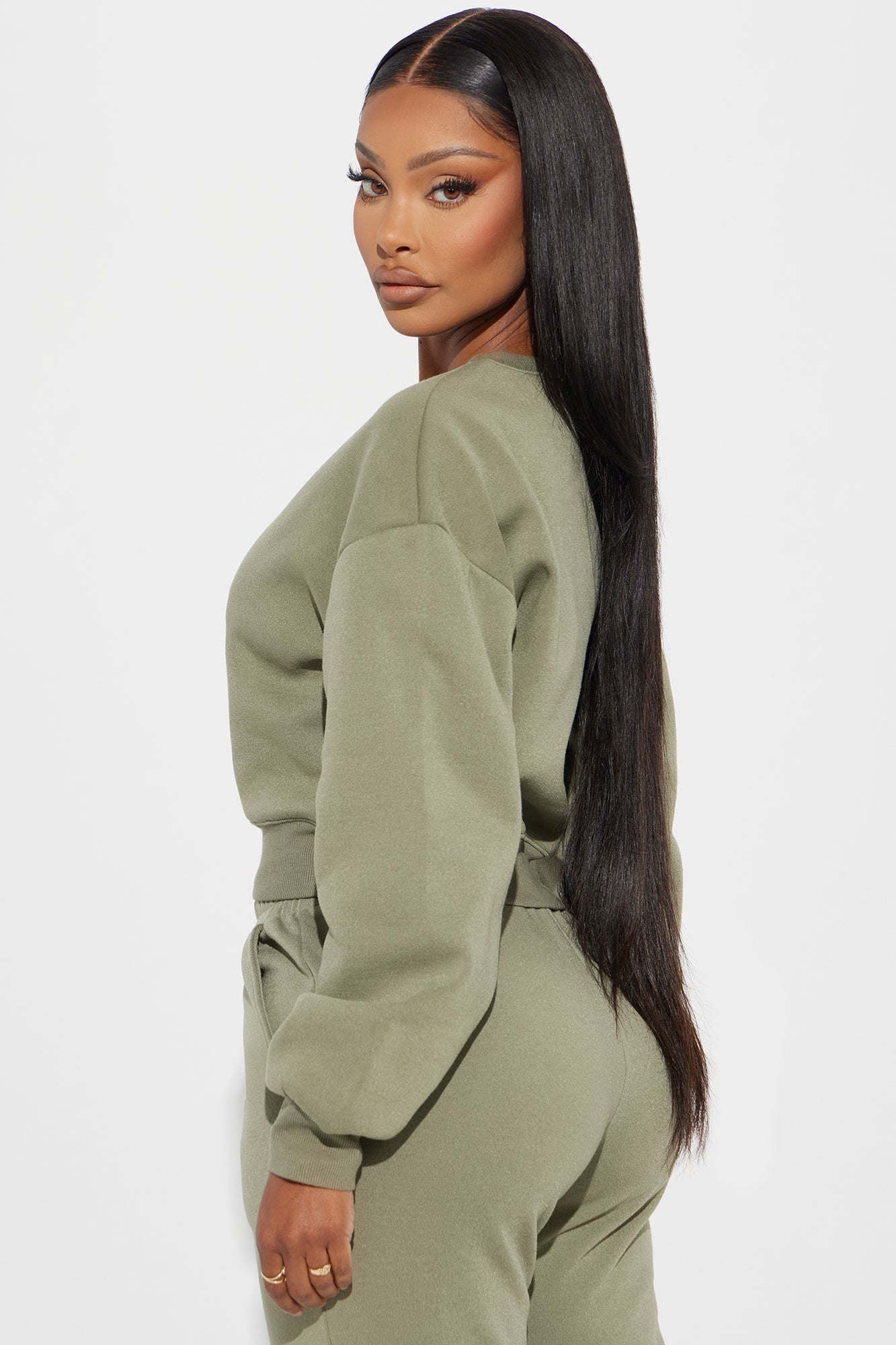 Candice Lounge Crew Neck - Olive