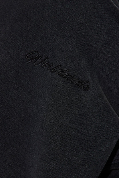 Worldwide Lover Fleece Pant Set - Black Wash
