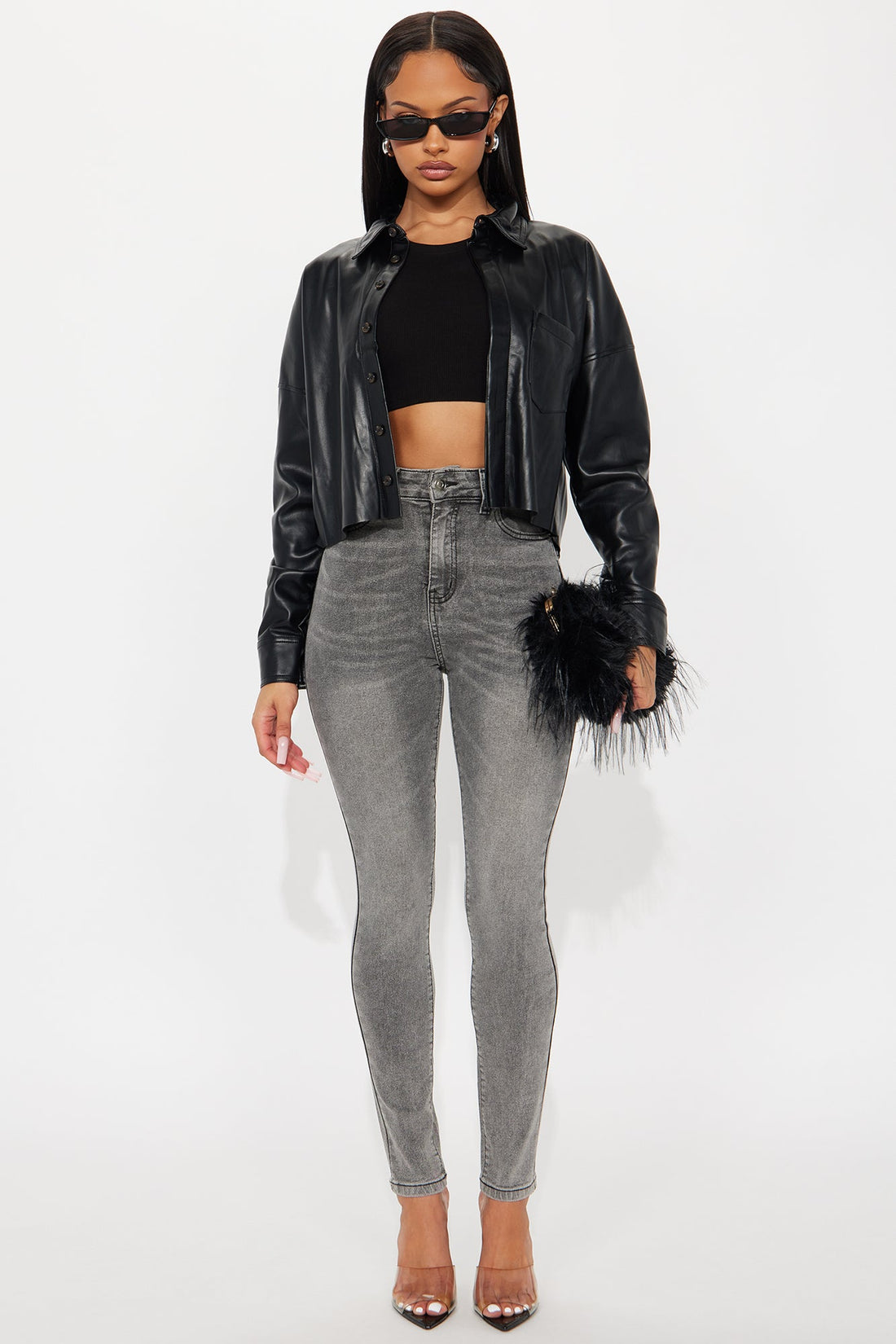 In The Black Skinny Jeans - Grey