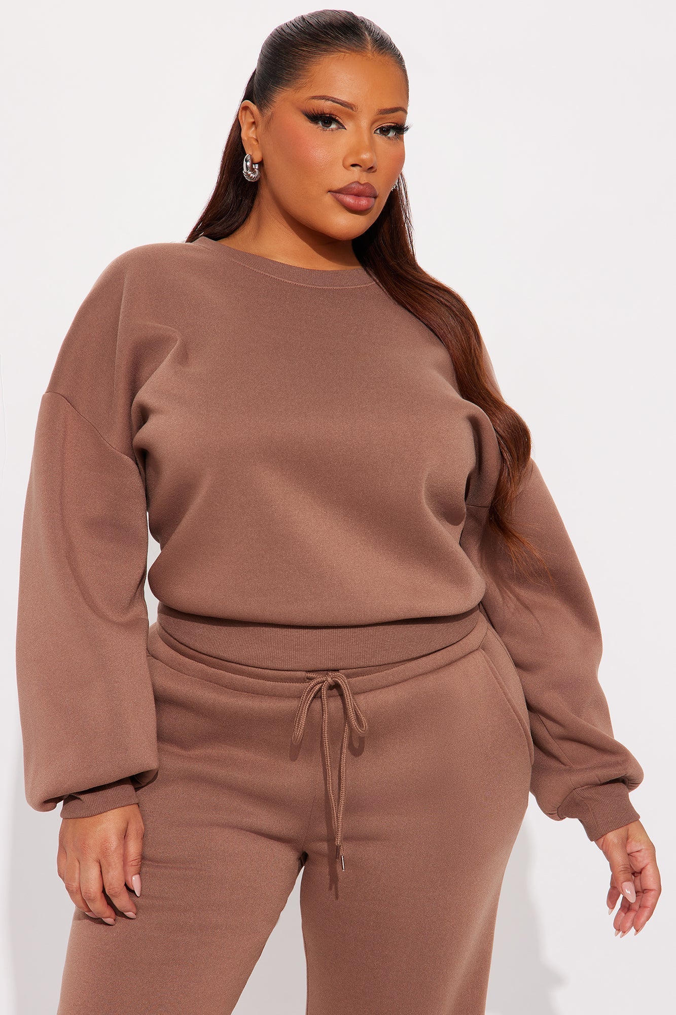 Candice Lounge Crew Neck - Brown