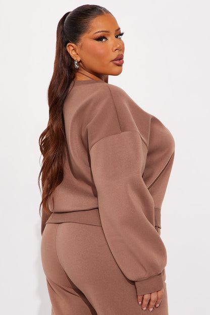 Candice Lounge Crew Neck - Brown