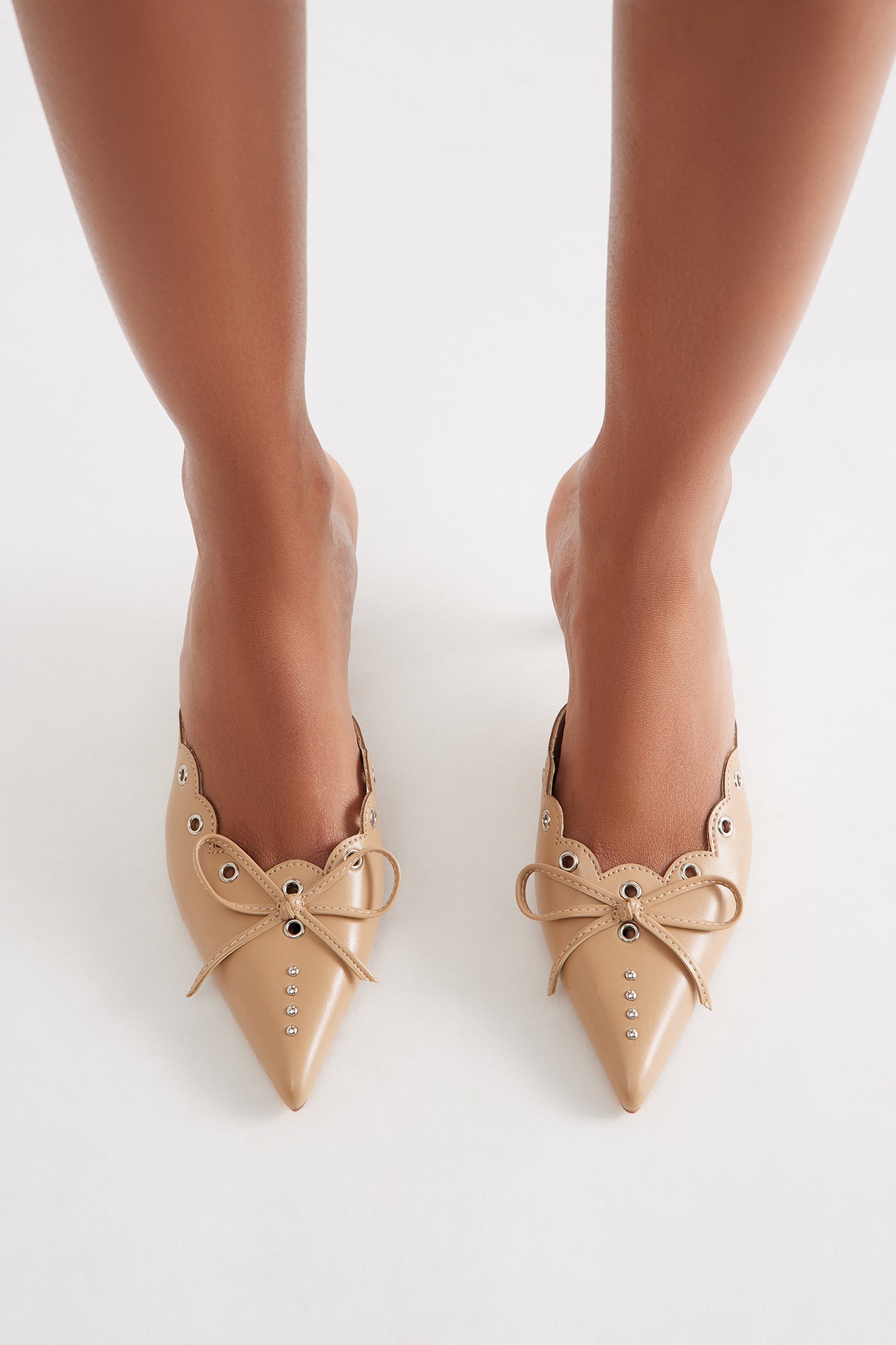 Koda Kitten Heel Pumps - Beige