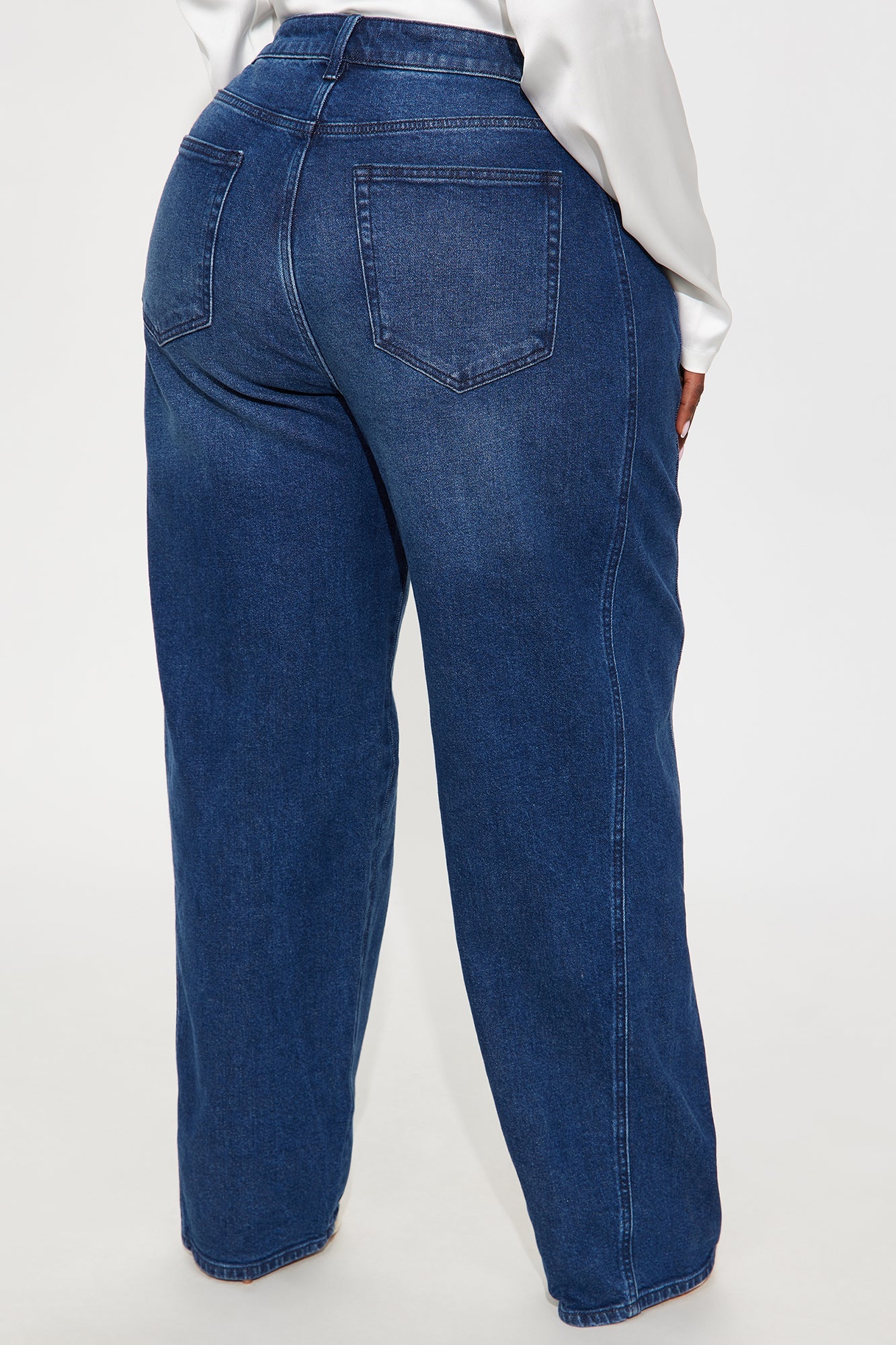 Called Out Low Stretch Barrel Leg Jeans - Dark Wash