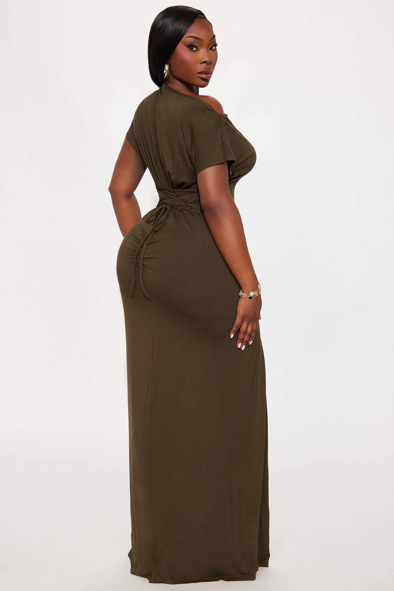 Feels Like Karma Maxi Dress - Olive