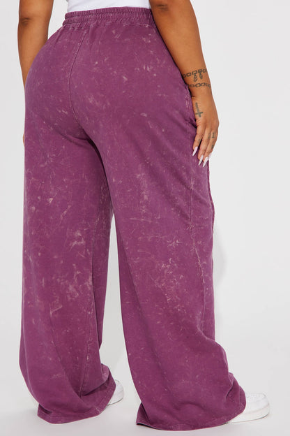 Chill Side Lounge Pant - Plum