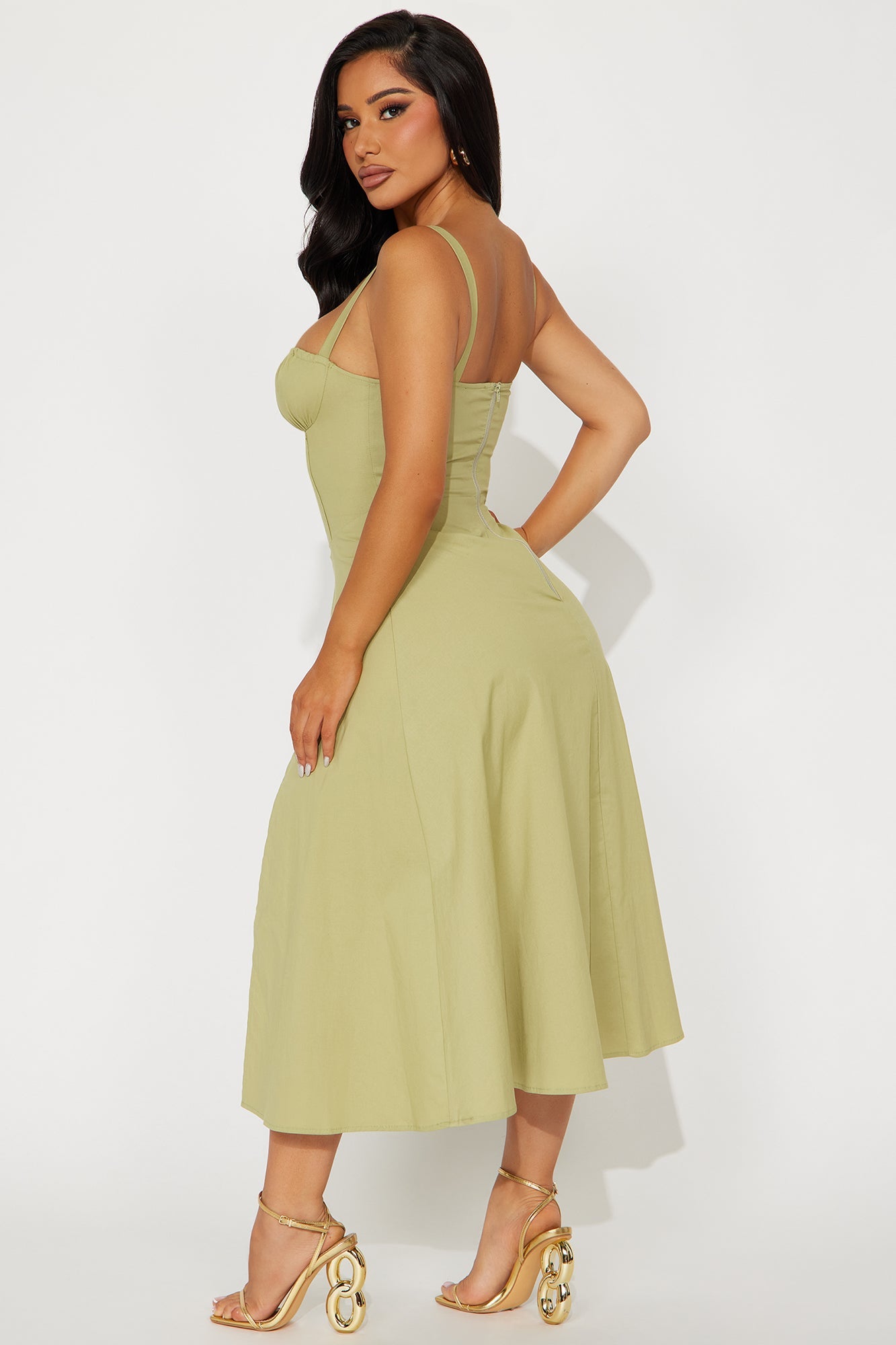 Juniper Midi Dress - Olive