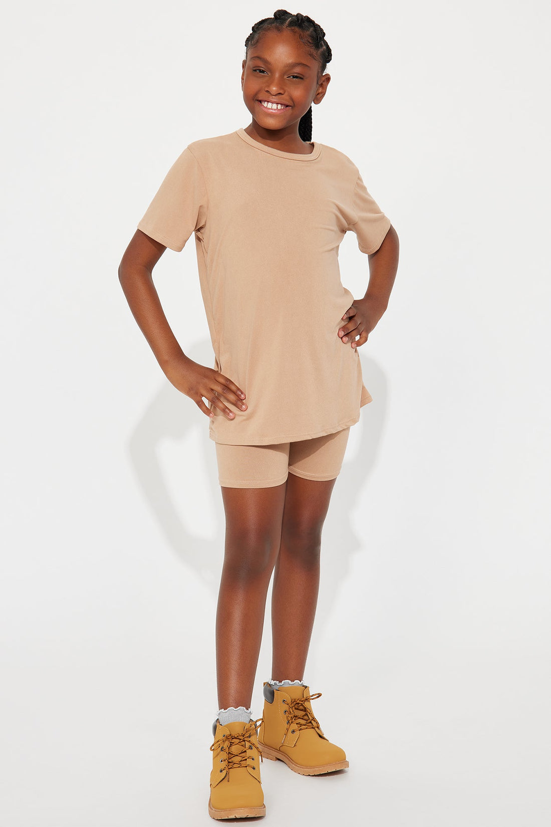 Mini Weekend Vibes Short Set II - Taupe
