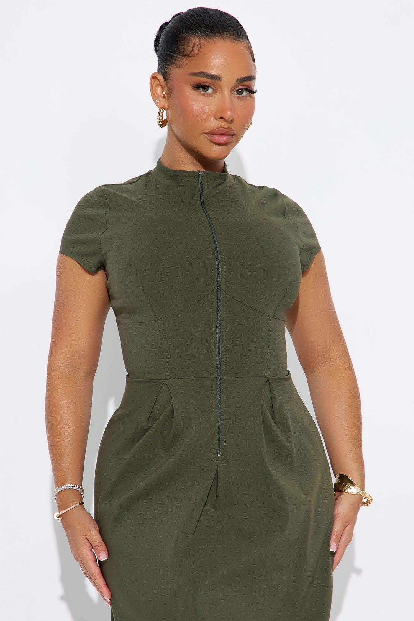 Too Busy To Care Maxi Dress - Olive
